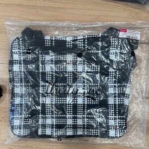 Thirty-One Houndstooth Plaid Weekender Bag